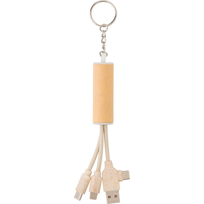Branded Gravelbed USB charger keyring