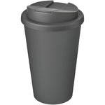 Branded Americano® Eco 350 ml recycled tumbler with spill-proof lid