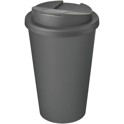 Branded Americano® Eco 350 ml recycled tumbler with spill-proof lid