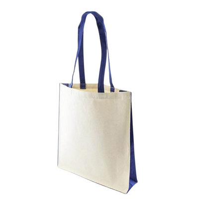Folly 10oz Canvas Tote Bag with Coloured Handles & Gusset