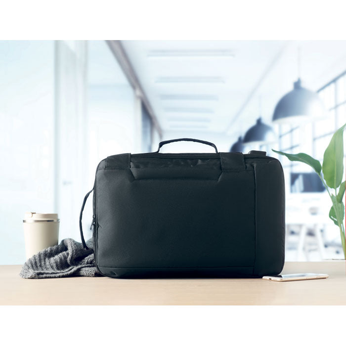 Branded Computer backpack in 300D RPET