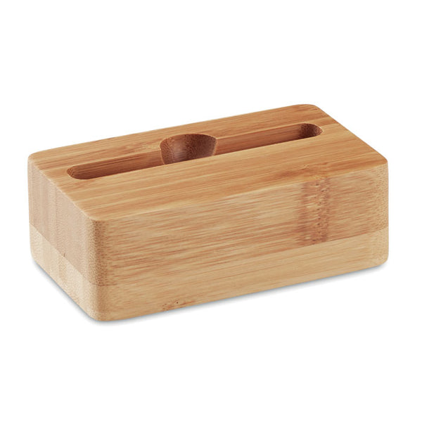 Branded Bamboo phone stand-amplifier