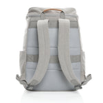 Branded Impact AWARE™ 16 oz. recycled canvas 15" laptop backpack
