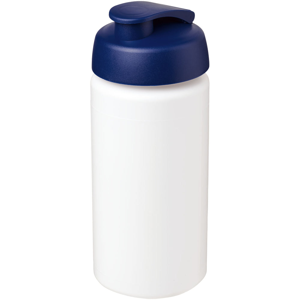 Branded Baseline® Plus grip 500 ml flip lid sport bottle