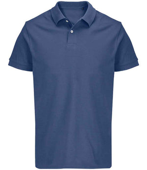 SOL'S Unisex Pacific Twin Piqué Polo Shirt Denim