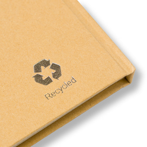 Branded A5 recycled carton notebook