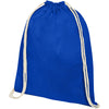 Branded Oregon 140 g/m² cotton drawstring backpack 5L