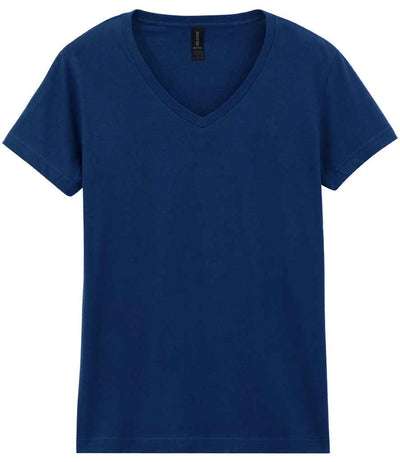 Gildan Ladies SoftStyle® V Neck T-Shirt Navy