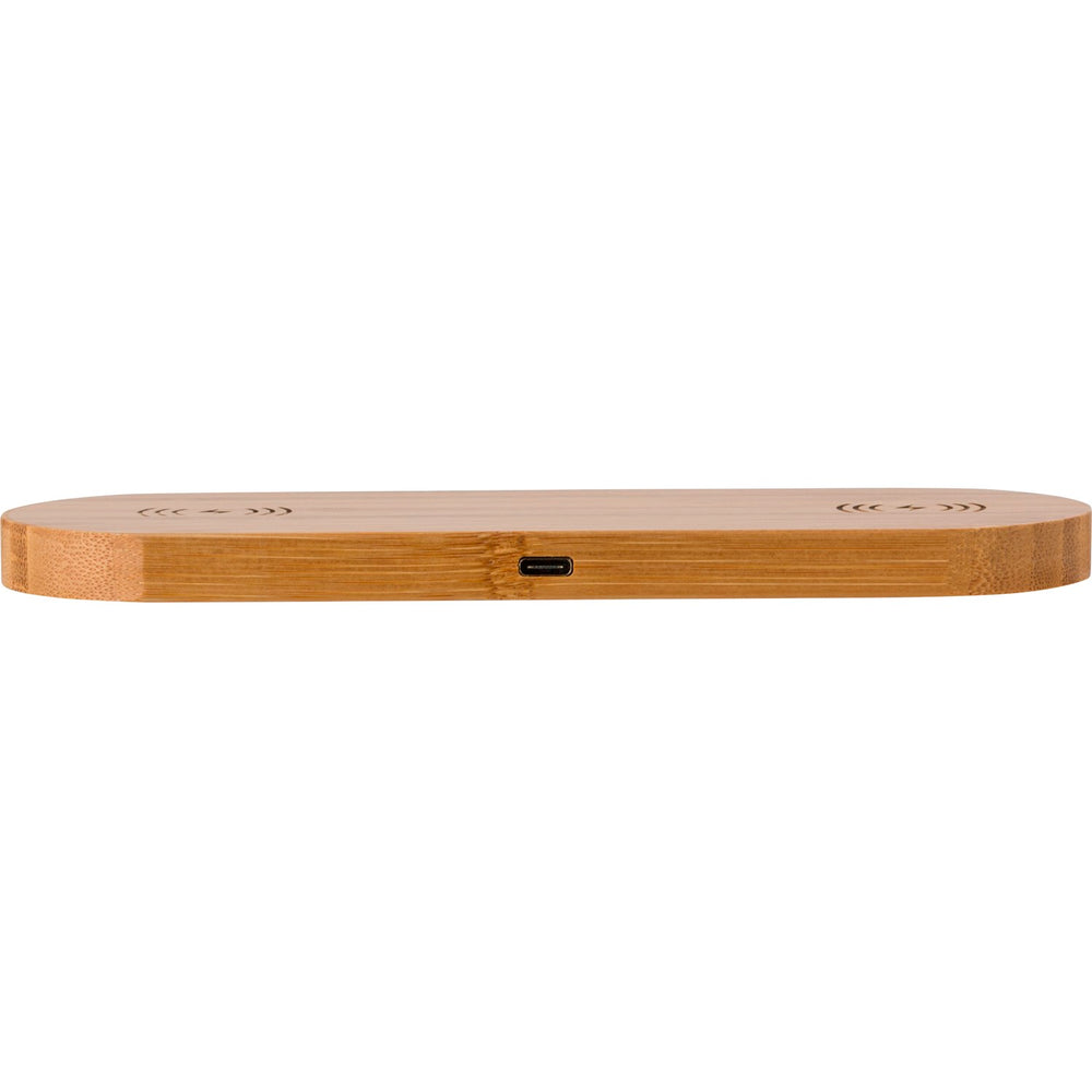 Branded Bushelton Bamboo wireless charger
