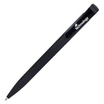 KODA SOFT FEEL ball pen in black with branding on the clip