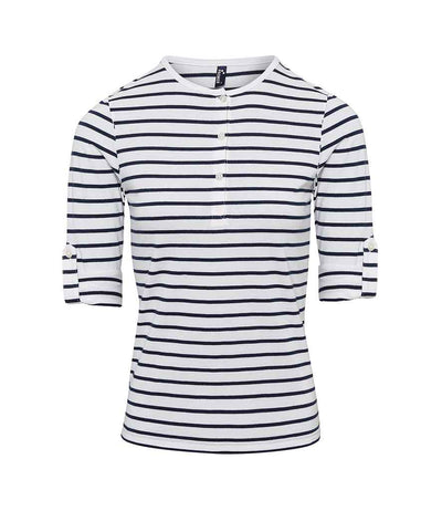 Premier Ladies Long John Roll Sleeve T-Shirt