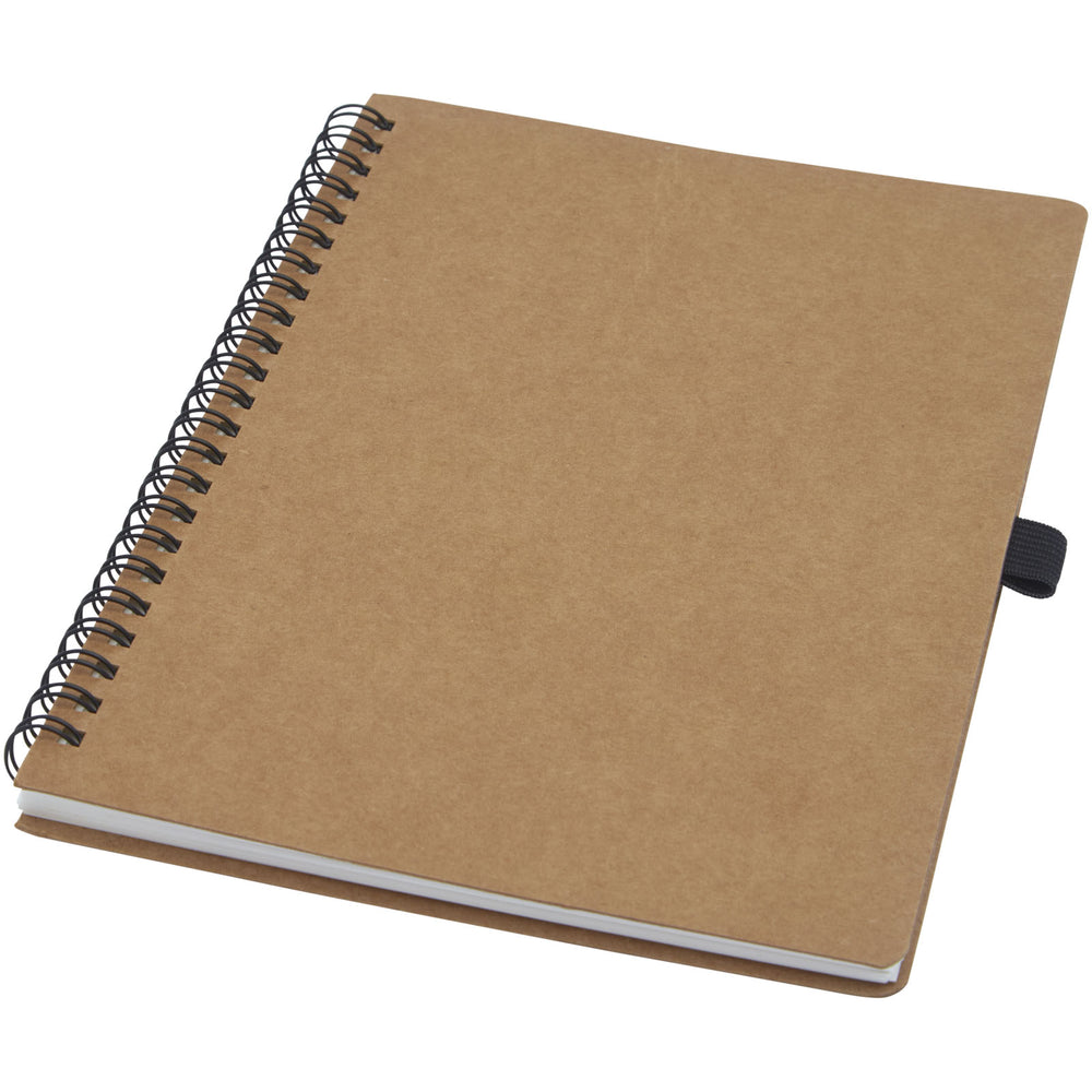 Branded Cobble A5 Wire-o Recycled Cardboard Notebook