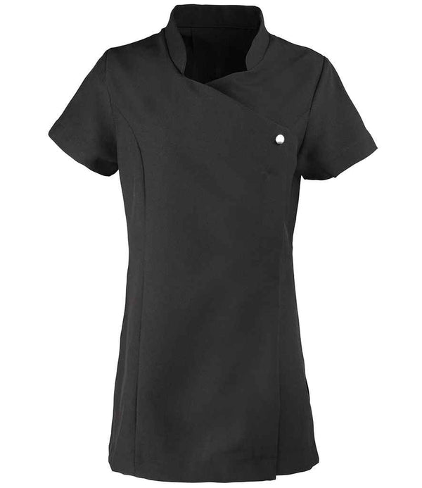Premier Ladies Blossom Short Sleeve Tunic Black