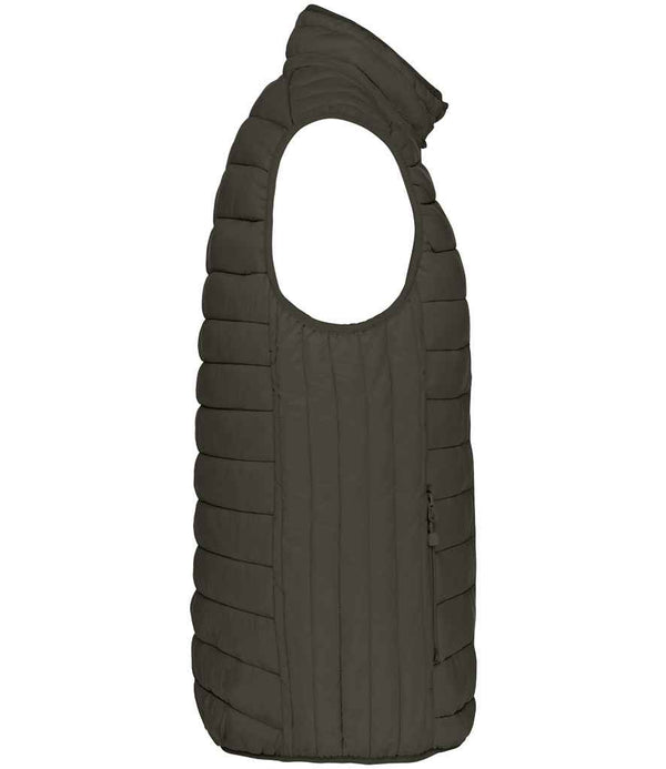Kariban Lightweight Padded Bodywarmer Dark Khaki