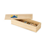 DOMIN. Wooden domino game