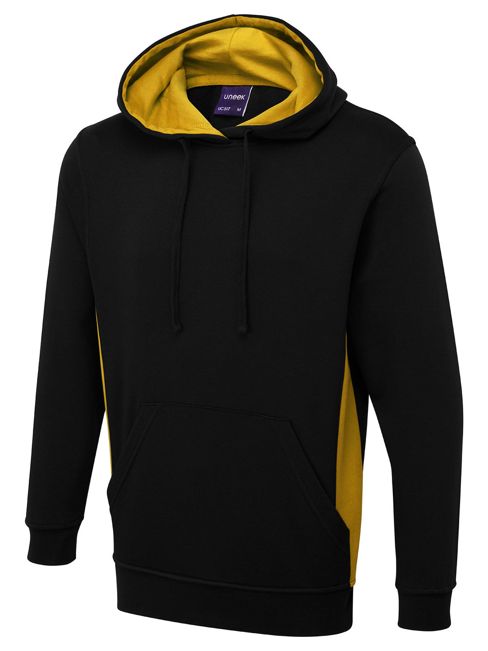 Branded Two Tone Hooded Sweatshirt