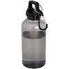 Branded Oregon 400 ml RCS certified recycled plastic water bottle with carabiner