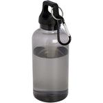 Branded Oregon 400 ml RCS certified recycled plastic water bottle with carabiner