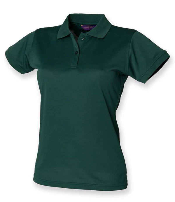 Henbury Ladies Coolplus® Wicking Piqué Polo Shirt