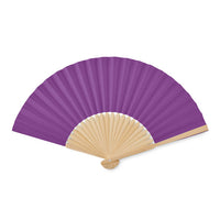 Manual hand fan with bamboo handle