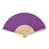 Branded Manual hand fan with bamboo handle