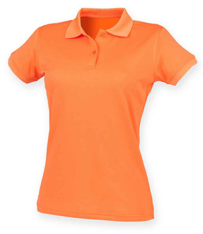 Henbury Ladies Coolplus® Wicking Piqué Polo Shirt