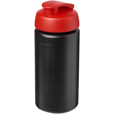 Branded Baseline® Plus grip 500 ml flip lid sport bottle