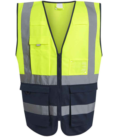 Regatta High Visibility Pro Executive Vest Yellow/Navy