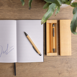 Bamboo modern pen set in box