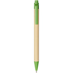 Berk recycled carton and corn plastic ballpoint pen in green