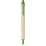 Branded Berk recycled carton and corn plastic ballpoint pen
