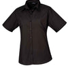 Premier Ladies Short Sleeve Poplin Blouse