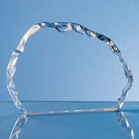 16cm Optical Crystal Ice Block Paperweight