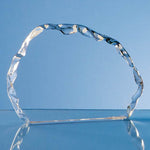 Branded 16cm Optical Crystal Ice Block Paperweight