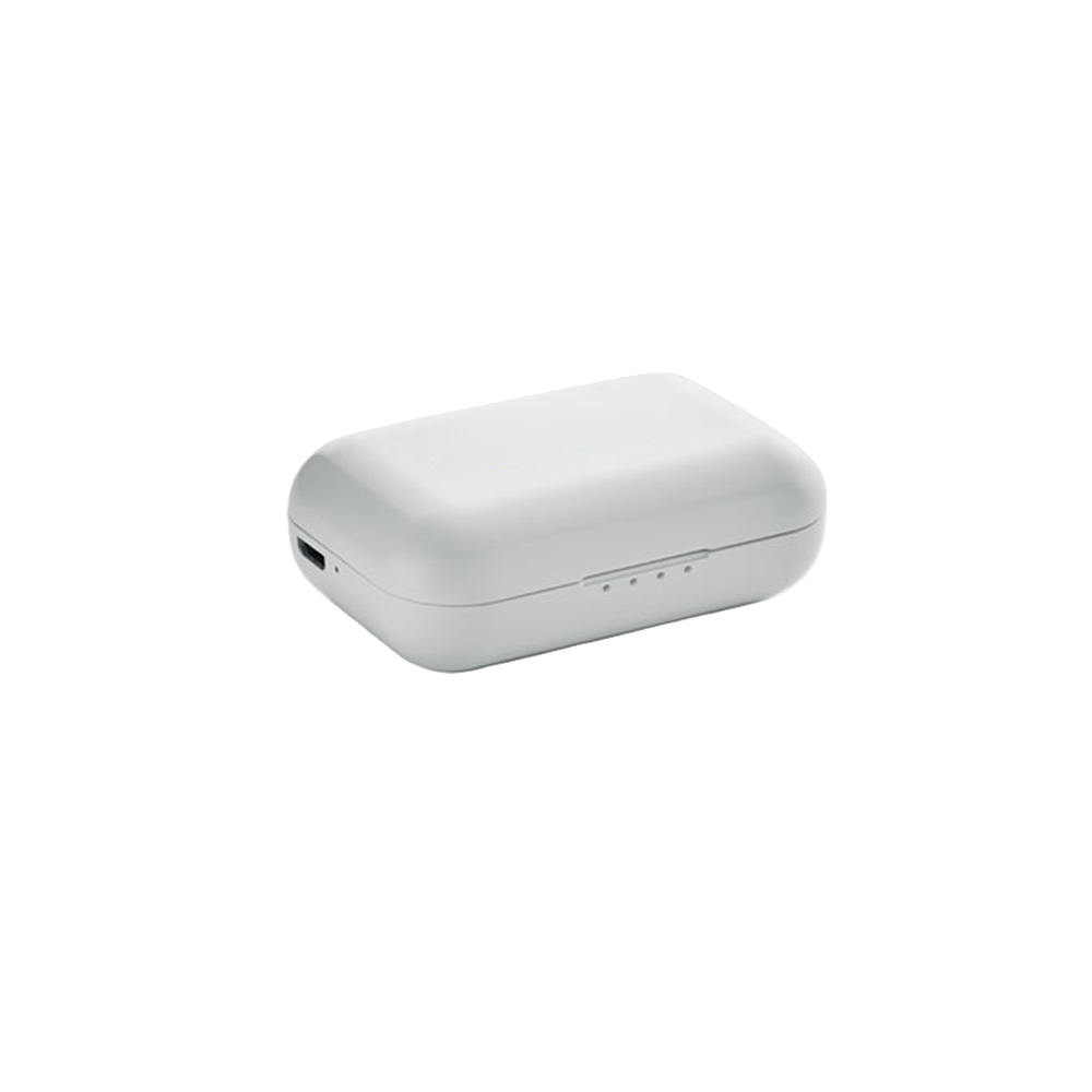 Branded TWS earbuds with charging base