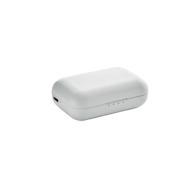 Branded TWS earbuds with charging base