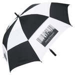 Automatic Vented Golf Umbrella Black & White