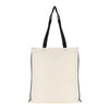 5oz NATURAL cotton shopper bag with piping trim + handles