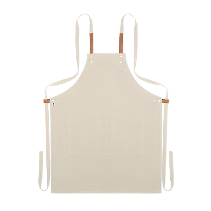 Branded Organic cotton apron 340 gr/m²