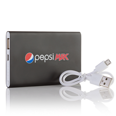 Black Smart Arch Power Bank Charger with custom printed logo