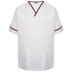 Behrens Contrast Trim Smart Scrub Top