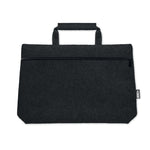 Branded RPET felt zippered laptop bag