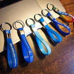Branded Recessed Silicone Loop Keyring