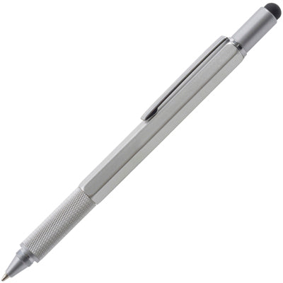 Branded SYSTEMO6 in 1 MULTI FUNCTION metal ball pen with chrome trim