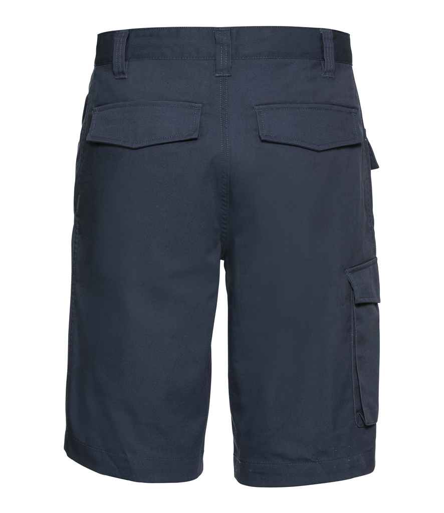 Russell Workwear Poly/Cotton Shorts French Navy