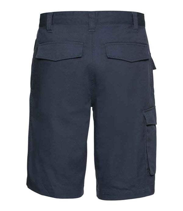 Russell Workwear Poly/Cotton Shorts French Navy