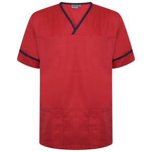 Behrens Contrast Trim Smart Scrub Top