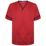 Behrens Contrast Trim Smart Scrub Top