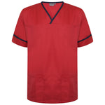 Behrens Contrast Trim Smart Scrub Top