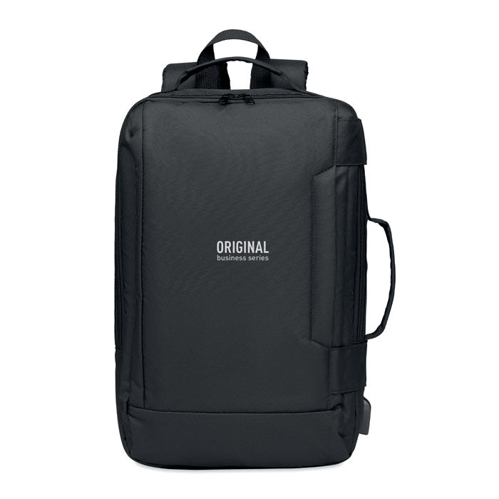 Branded Computer backpack in 300D RPET